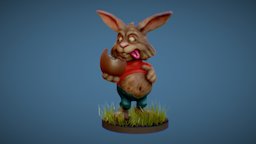 Fat Easter Bunny sculpt, rabbit, lightwave, bunny, fat, easter, chocolate, holiday, zbrush