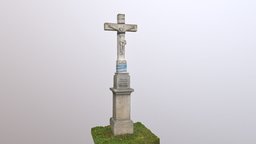 Jesus Christ and the Cross – conservation cross, 3d-scan, catholic, heritage, support, protection, public, christ, jesus, statue, czech, conservation, authentic, restoration, 19th-century, photoscan, realitycapture, photogrammetry, sculpture, church, history, culturescanningchallenge, chlumec, varvazov, telnice