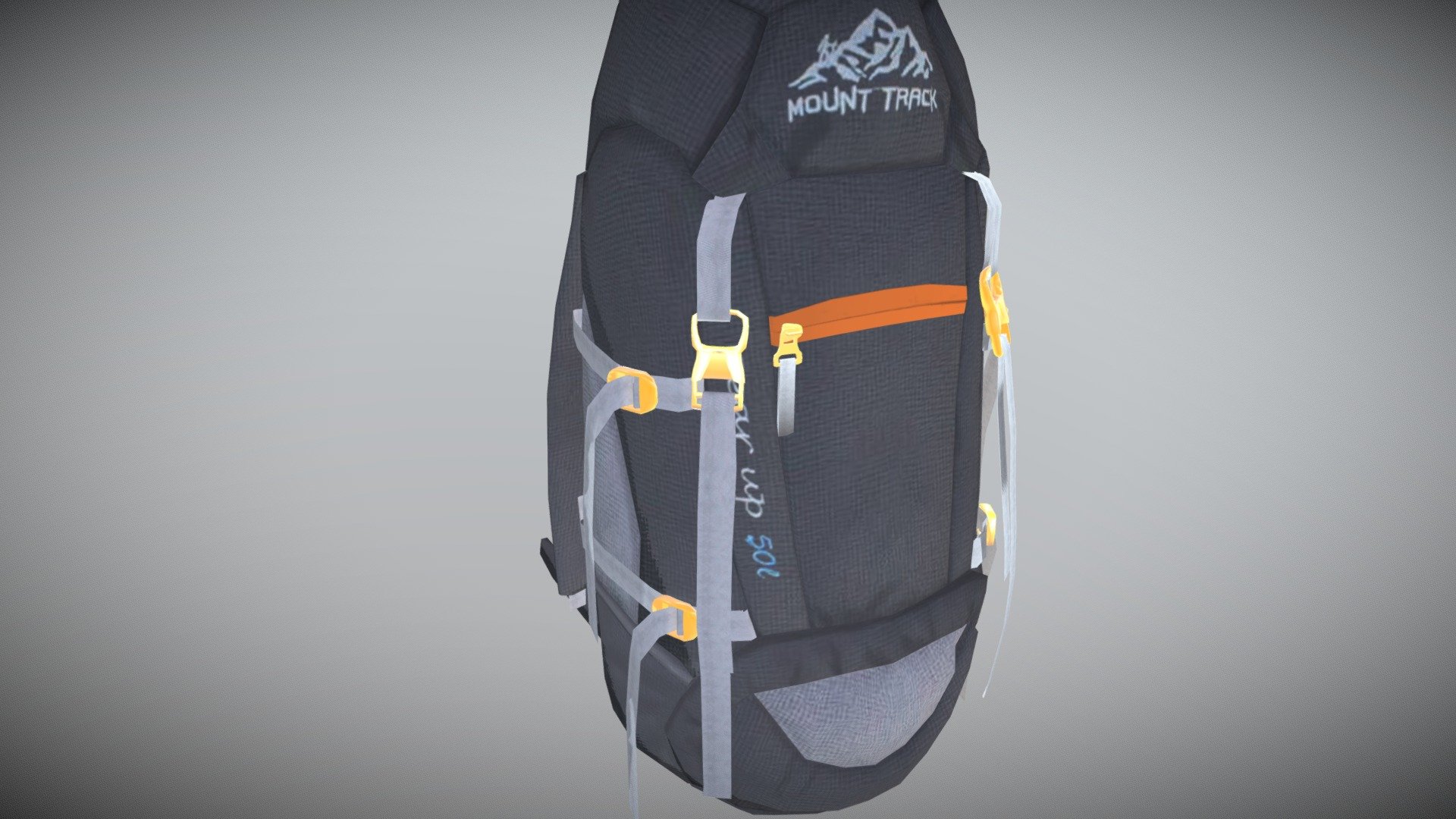 Mountrack bag model_Basic lowpoly modeling use 3ds max and photoshop - Mountain Track Bag - Download Free 3D model by siddharthkalbage 3d model