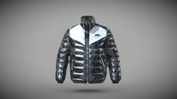 Black and White Shiny Puffer jacket winter, jacket, clothes, puffer, menswear, pufferjacket, winterclothes, mensclothes