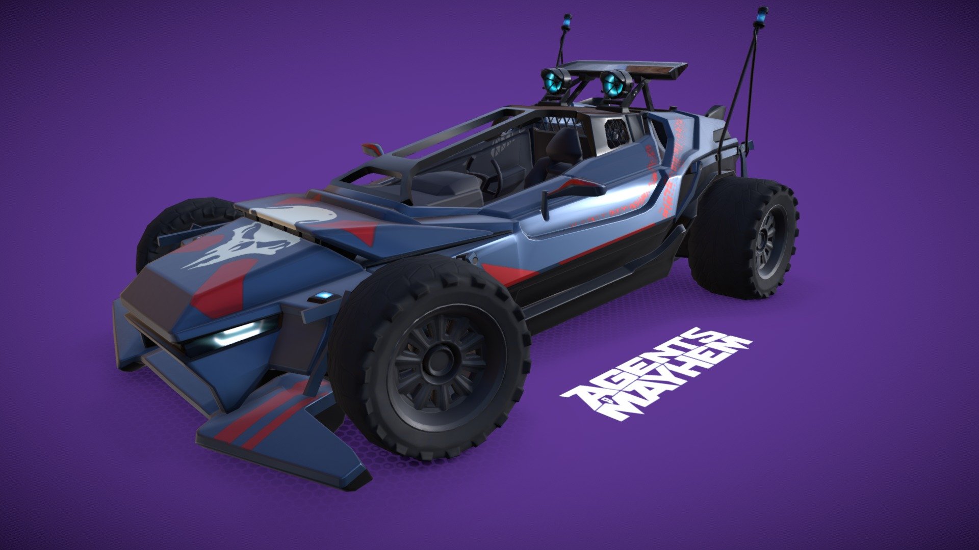 Agent Fortune's Mongoose vehicle skin modeled for the Agents of Mayhem game.

Used Fortune character ref as inspiration along with Fortune's pirate theme 3d model