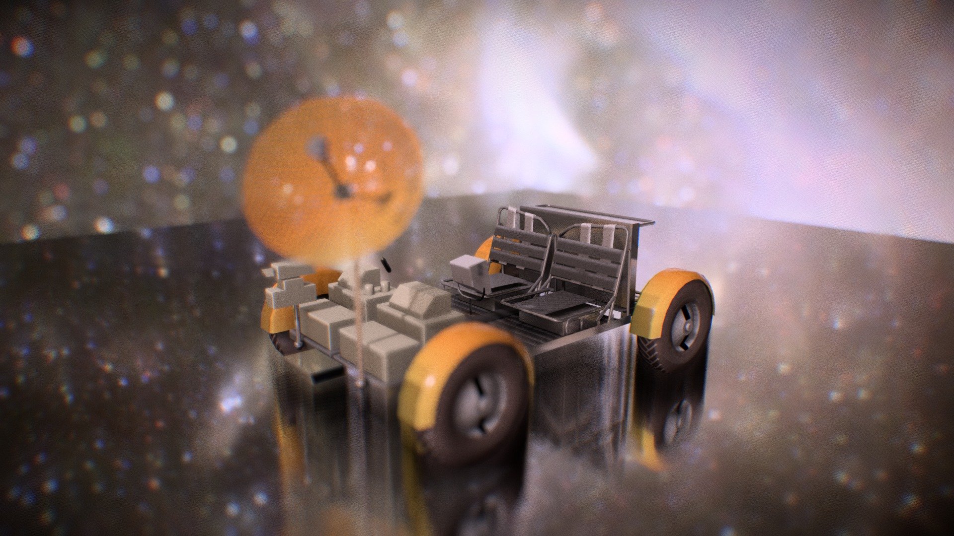 A moon rover made for a mobile app project back in 2013 - Moon Rover - 3D model by reaperrr1 3d model