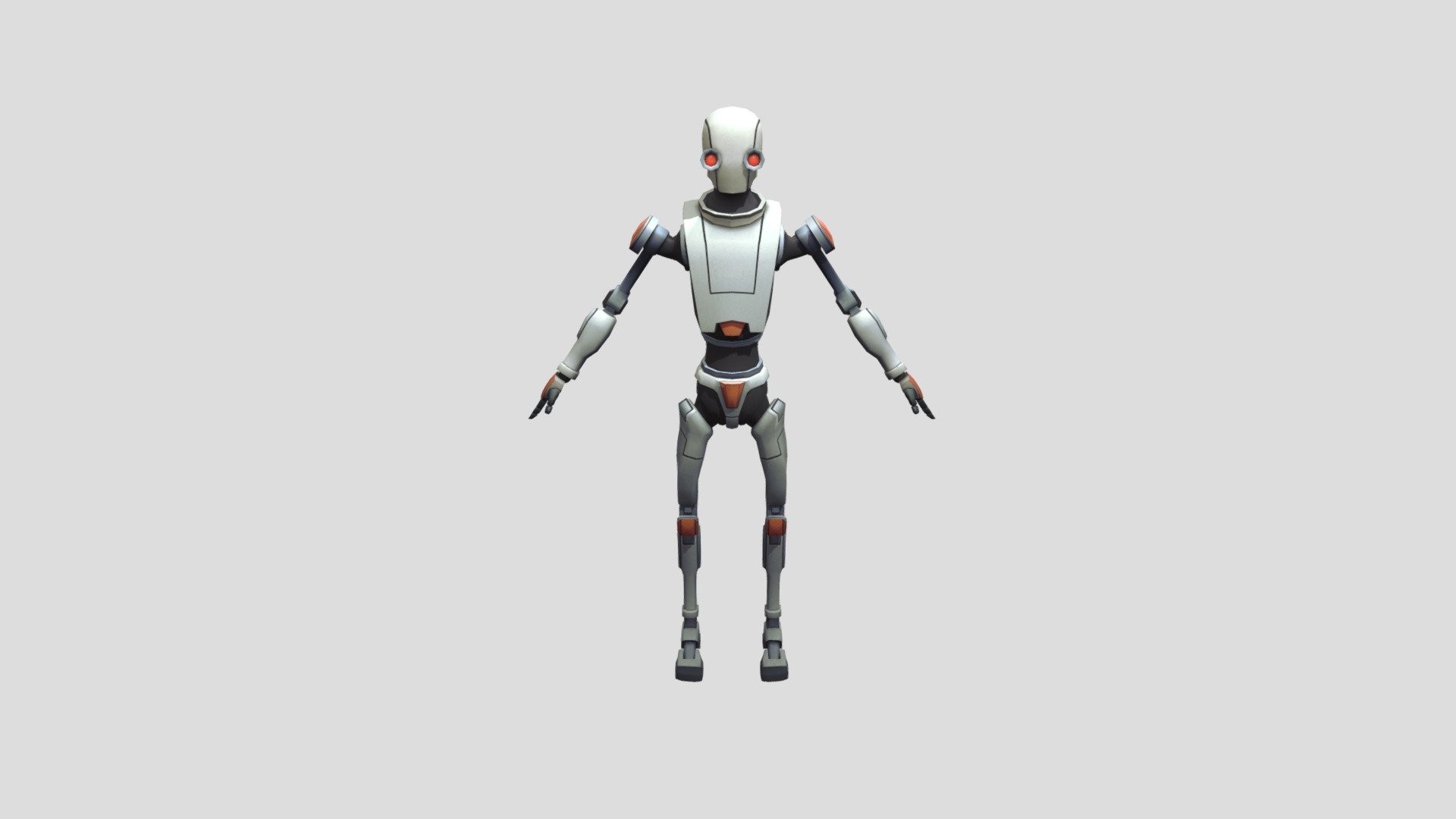 3D Robot for easy use in XR or multiplatform projects. Great for prototyping or learning material 3d model