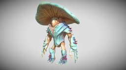 Mushroom Man mushroom, boss, character, stylized, fantasy