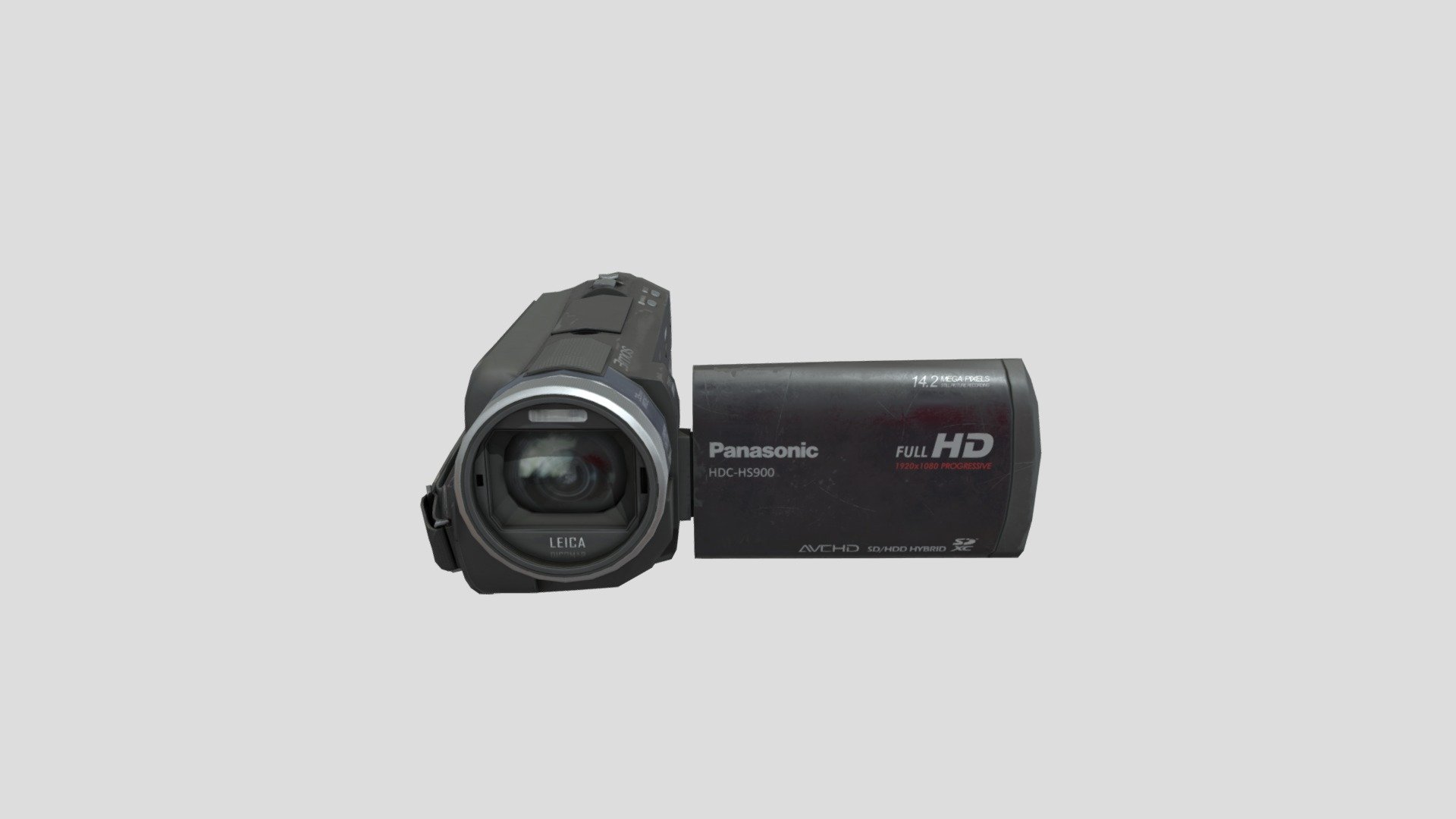 Video camera Panasonic HDC-HS900. It is the camera of a nerd and investigator of paranormal events. It has a realistic style and use wear.

You can see more details here - Video Camera - 3D model by Edwin Huerta (@edwinhuerta) 3d model