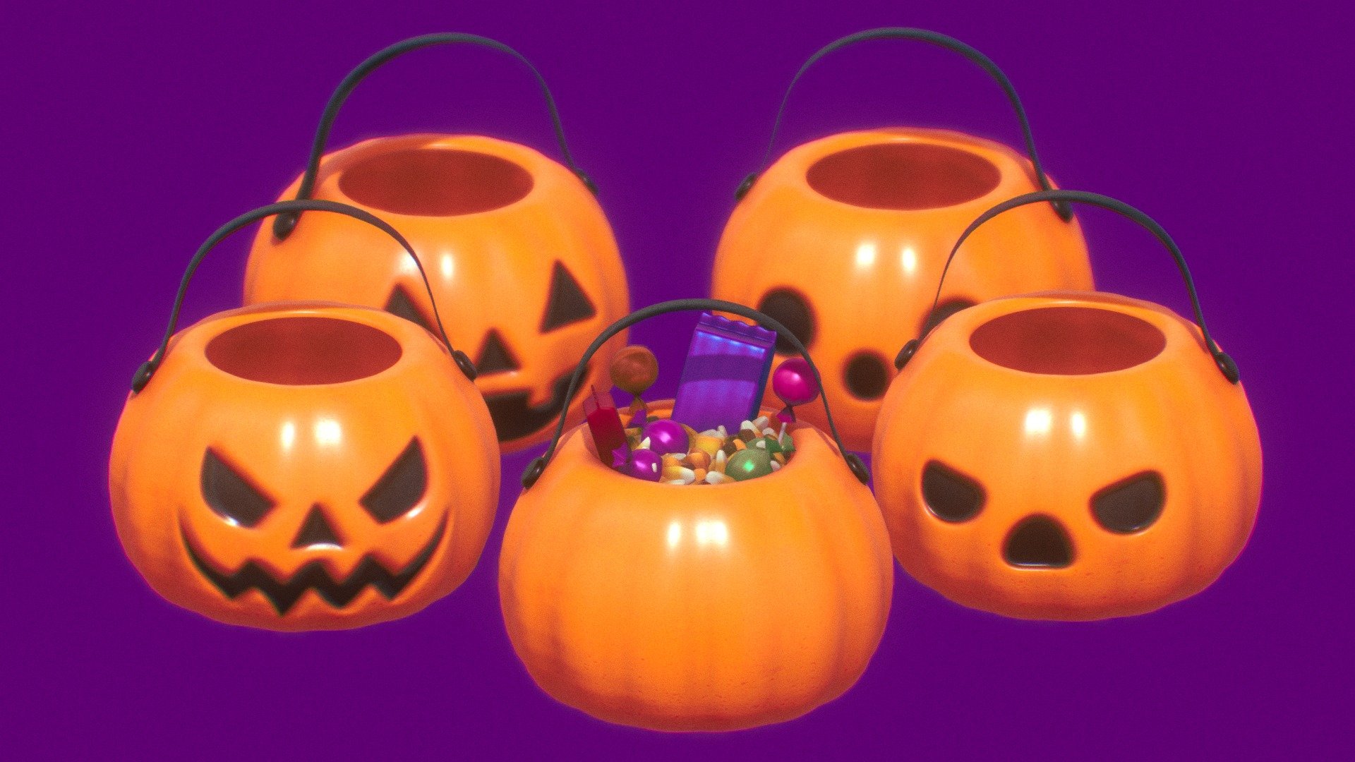 If you post your work on instagram please tag me, I want to see how you use my 3d models… https://linktr.ee/leoisidro ༼ つ ◕_◕ ༽ つ - HALLOWEEN CANDY BASKETS - Buy Royalty Free 3D model by Leo Isidro (@leo.isidro3) 3d model