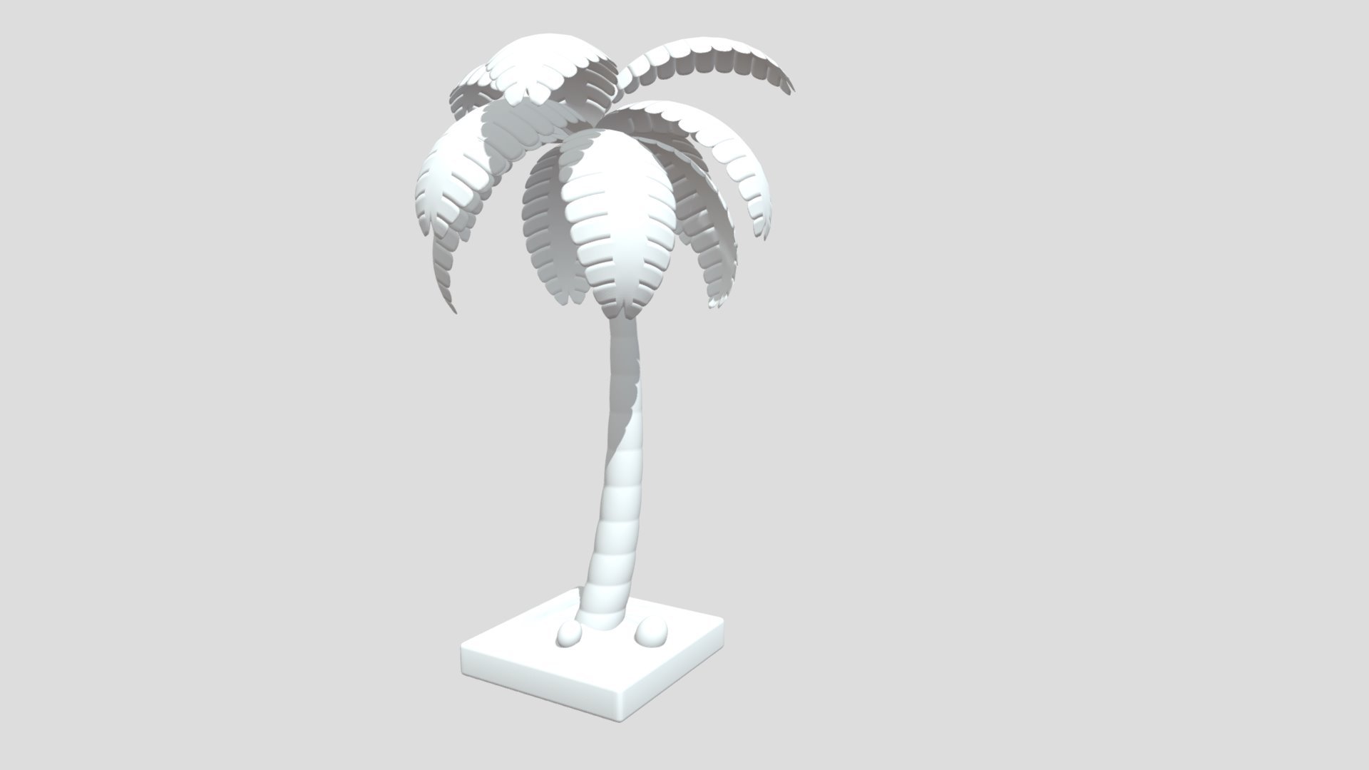 Cartoon Palm Tree - Cartoon Palm Tree - 3D model by Corpanther202 3d model