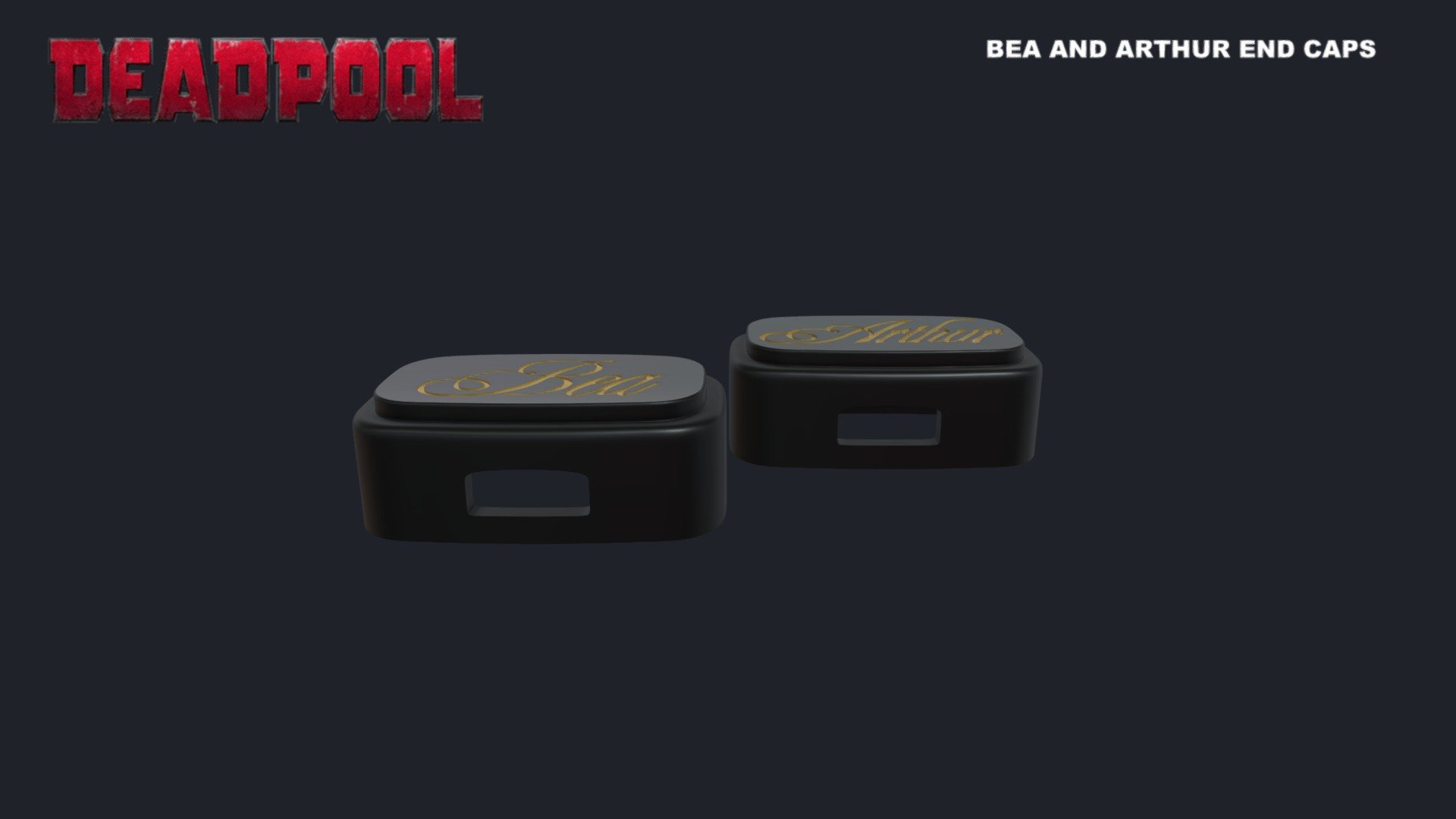 Bea and Arthur End Caps - 3D model by paulelderdesign 3d model