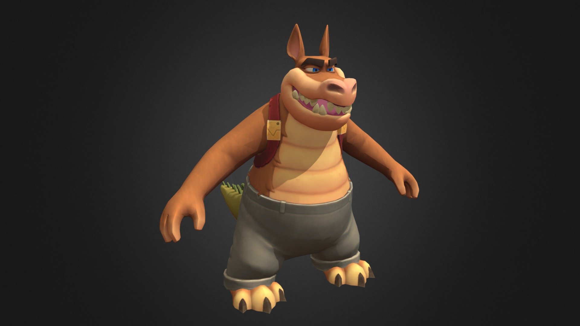 Dingodile Model from Crash On The Run, Model ripped by Smakkohooves
I don't own the model, original model by King and Activision 3d model
