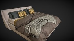 Double Bed room, modern, bed, unreal, double, ready, designer, queen, king, contemporary, lumion, substance, painter, maya, unity, architecture, 3dsmax, blender, pbr, design, wood, interior, gameready