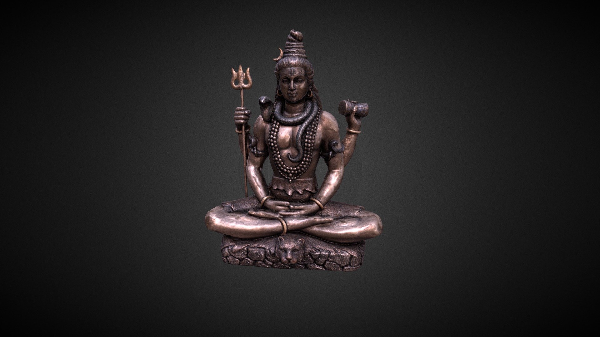A little Photogrammetry from my Shiva's statue. Its like 15 cm high, not really huge. and yeah i know Metal is not really great for photogrammetry, but i wanted to doing it 3d model