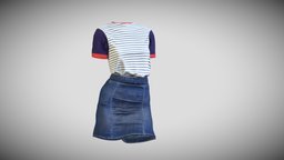 Lowpoly casual outfit cloth, casual, outfit, low-poly