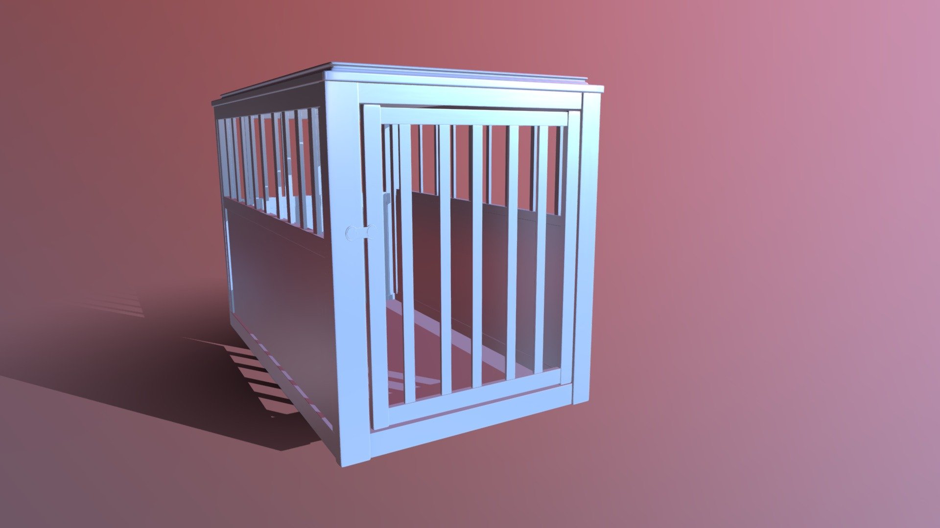 Dog Crate Modeled in Autodesk Maya - Dog Crate - Download Free 3D model by tobisreveng3 3d model
