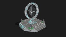 Animated Floating Ethereum Temple