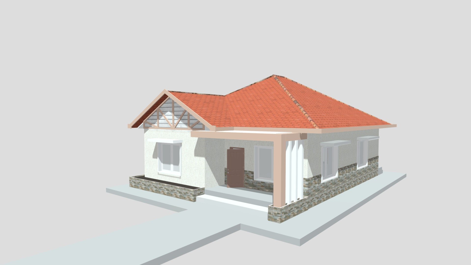 Simple House
created with &mdash;  SweetHome3D   &mdash; - Simple House - 3D model by FD-paffie 3d model