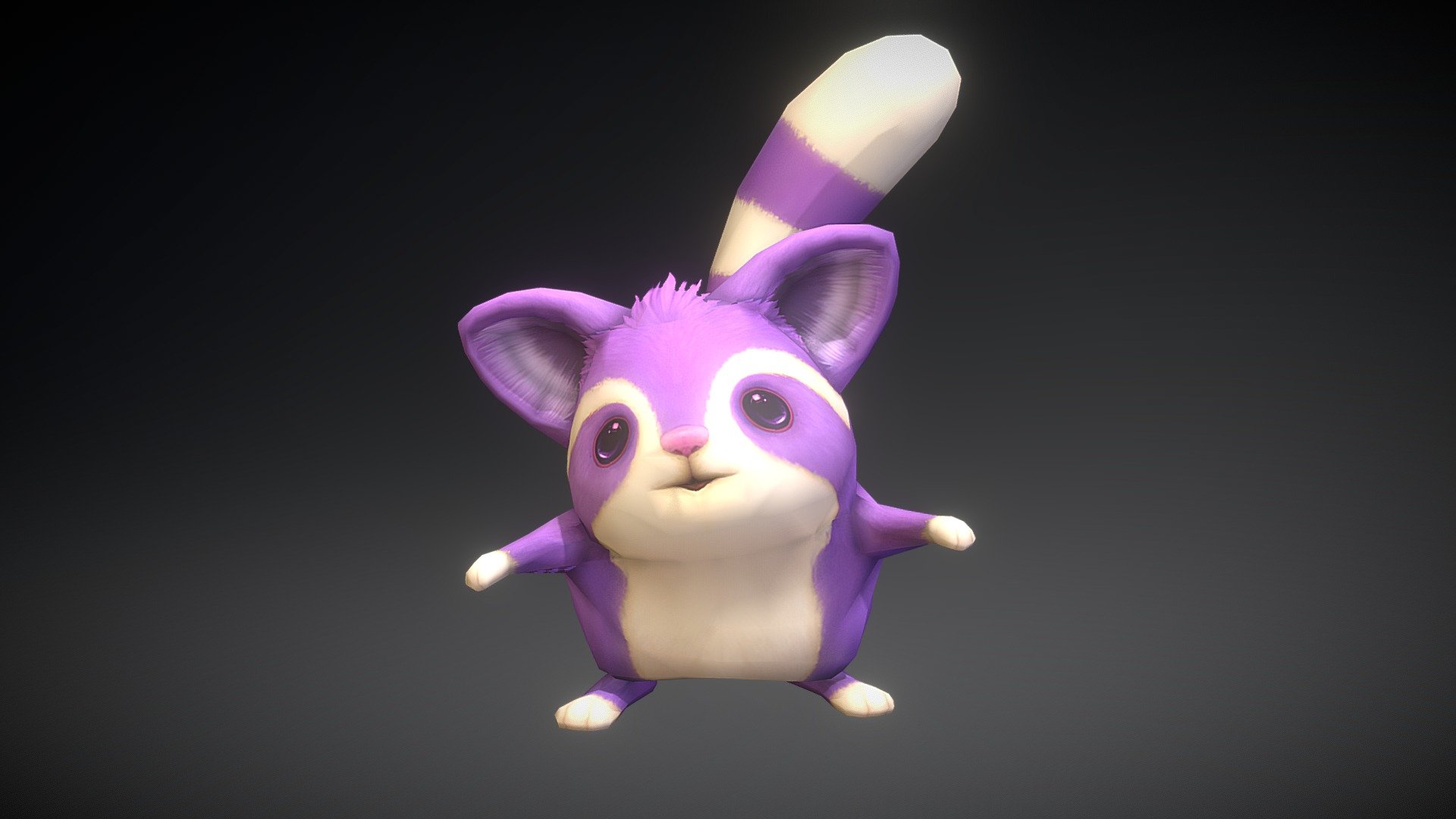 Game-ready little furry critters, with high resolution hand-drawn textures and animation. Six skins included 3d model