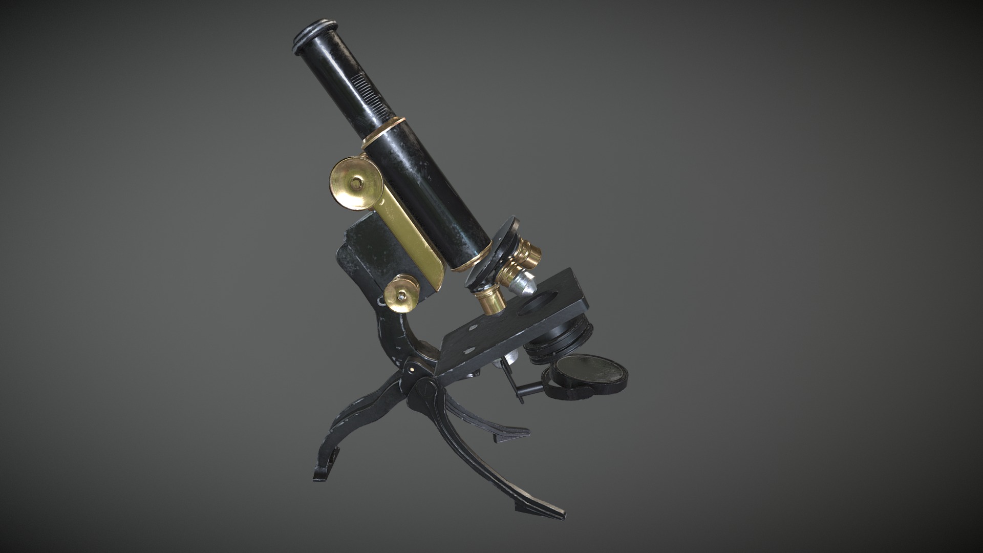 Here's my most complex project so far! I've used my usual workflow for it, and hopefully you'll see alot of improvement. I really enjoyed creating it, and as per usual, it's downloadable! Enjoy, and thank you &lt;3 - PBR Vintage Microscope - Download Free 3D model by Christina Lauridsen (@Christina.Lauridsen) 3d model
