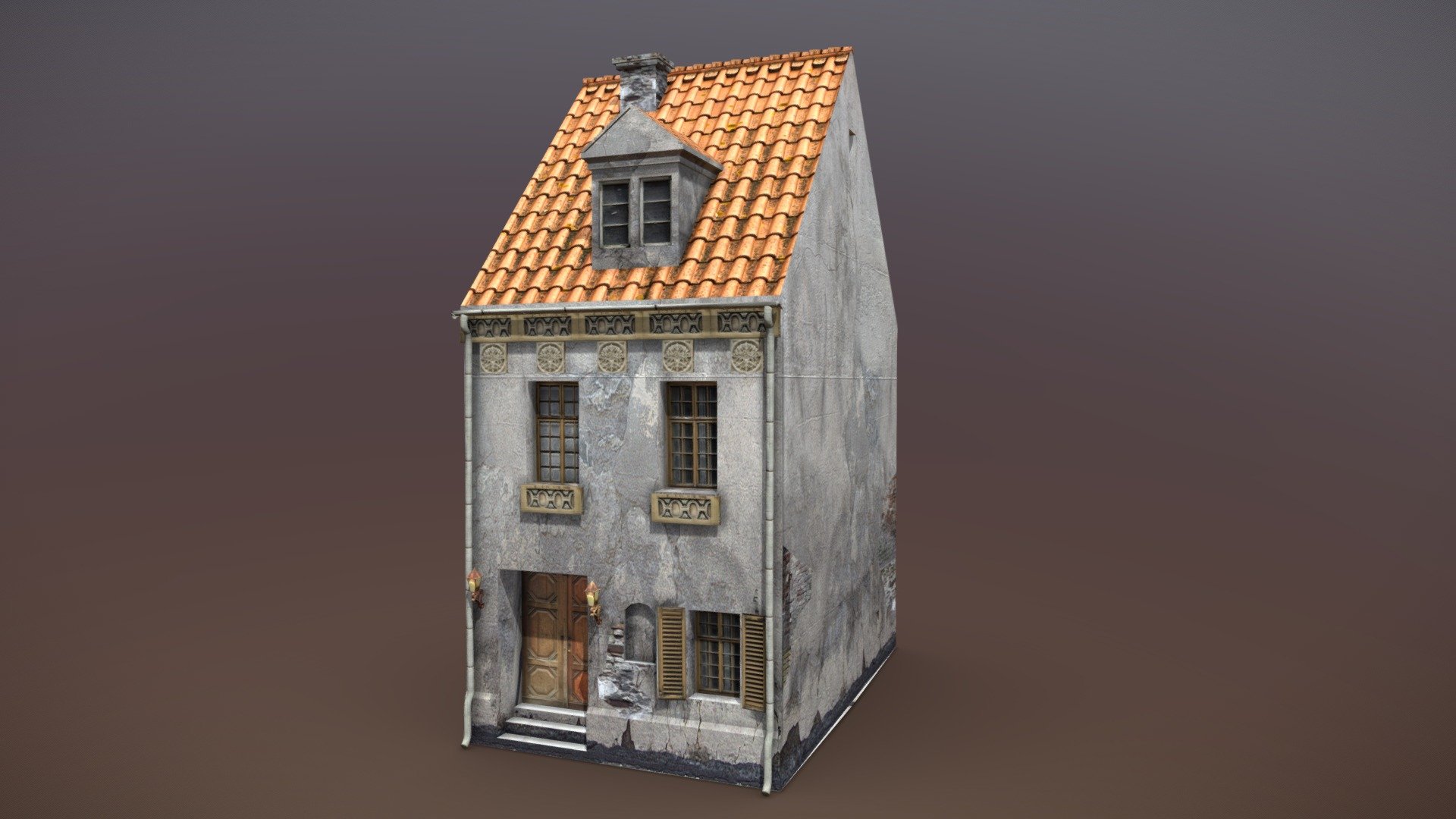 Forgotten House 2



Gameready model with 4 materials.

Included Albedo, Specular, Ambient-Occlusion and Normal maps.

The house has an exterior only, no interior!

Number of materials: 4

Number of textures: 13

Textures size: 2048 * 2048 px, 1024 * 1024 px, 512 * 512 px

Polygon count: 3669 
 - Forgotten House 2 - Buy Royalty Free 3D model by Dexsoft Games (@dexsoft-games) 3d model