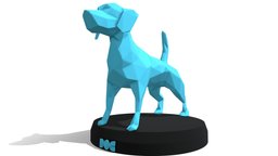 Poly Dog cute, dog, toy, geometry, polygonal, geometric, print, printable, contemporary, 3dprint, art, cool, lowpoly, low, poly, animal, polygon