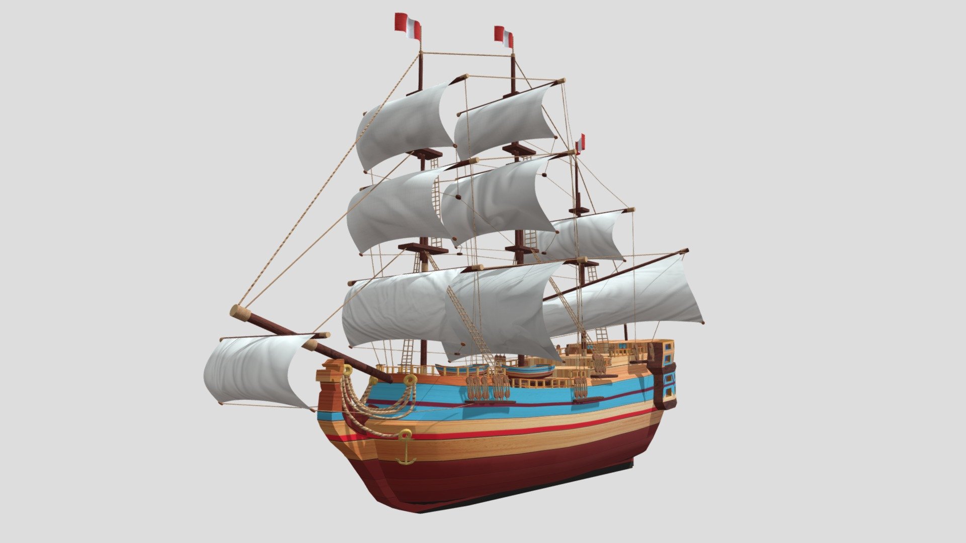 Boat 15 - Download Free 3D model by gogiart (@agt14032013) 3d model
