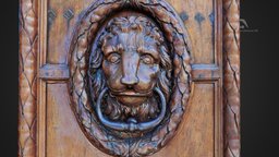 Townhall door france, carving, lion, gerpho, townhall, provence, aix, door