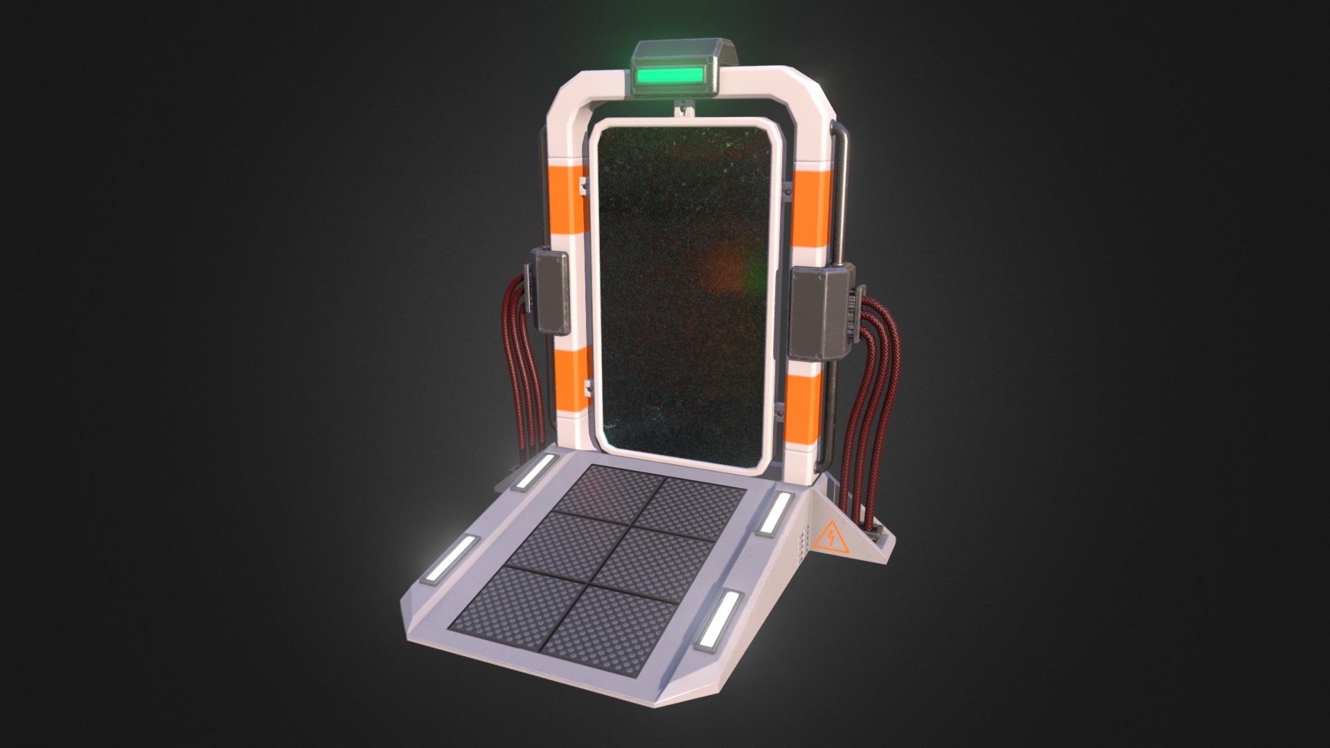 A scifi portal/teleportation gate made for VR Sea Legs by 3lbgames! Made for Unity engine, modeled in Blender, textured in Substance Painter 3d model