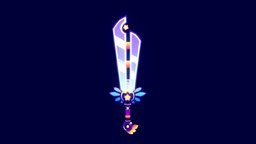 Starfang Sword rpg, cute, item, stars, kawaii, colorful, starry, cartoon, game, sword, anime, space, magic, blade
