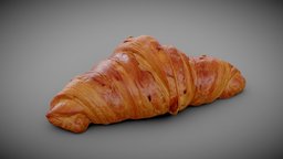 French Croissant food, french, cuisine, breakfast, pastry, eclair, croissant, dough, pastries, buttery, viennoiserie, flaky, scan, noai