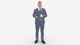 Man With Skull 0905 suit, style, people, clothes, miniatures, realistic, character, 3dprint, model, skull, man, male