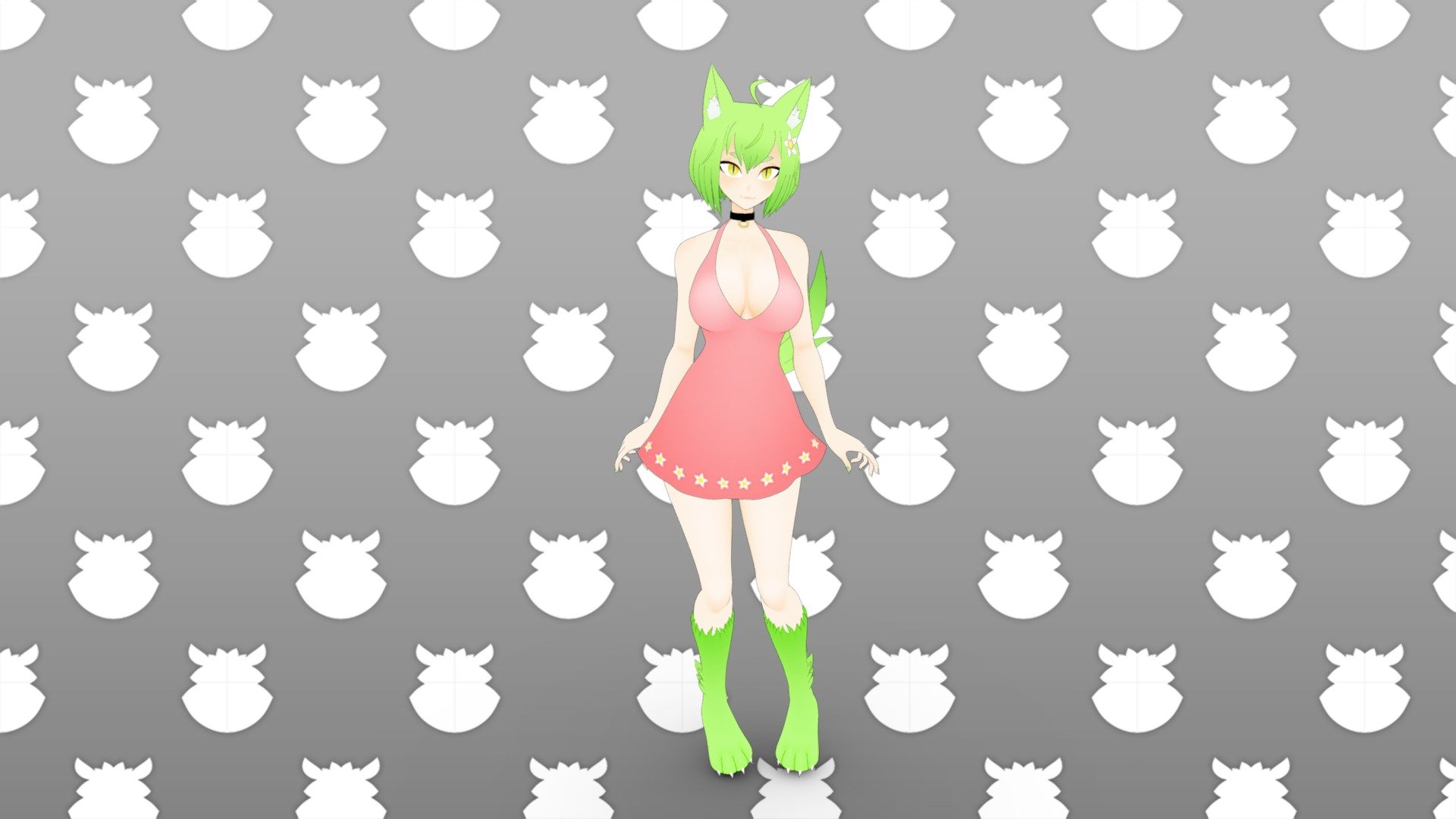 Model I was commissioned to make for use in VRChat.

If you like my work and would like to support it you can check out my Patreon or if you're interested in having me make a character for you then shoot me an inquiry through my website 3d model