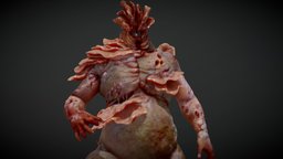 Bloater sculpt, fanart, fungus, us, ps3, videogame, roger, ps4, last, mv, the, infected, goty, bloater, onfection, game, 3d, texture, model, man, of