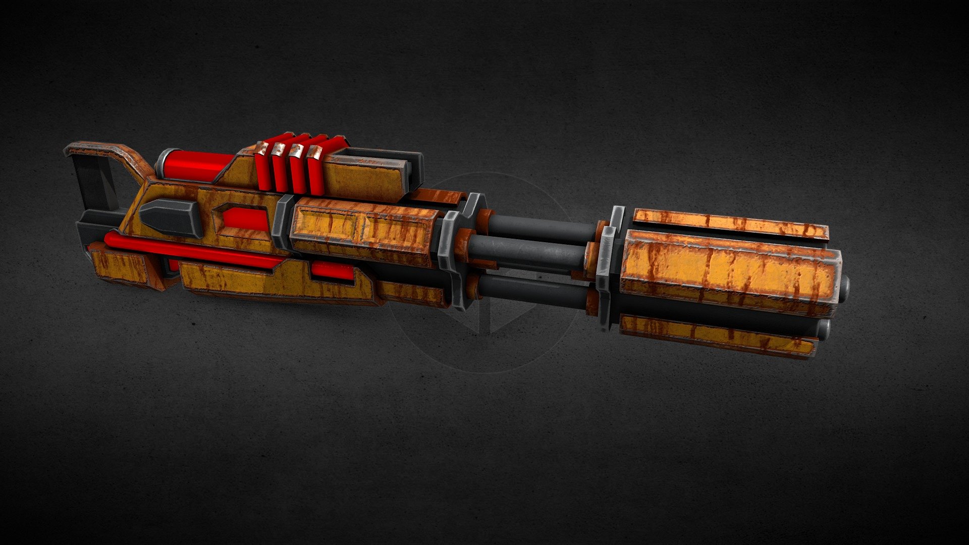 Scifi Gun - 3D model by ben.shields 3d model
