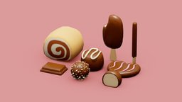 desserts food, cute, cake, roll, ice, prop, cookie, cream, pack, collection, vr, sugar, candy, chocolate, milk, snack, delicious, icecream, props, sweet, dessert, bakery, strawberry, pastry, pudding, creme, slice, marshmallow, pancakes, crepe, desserts, shortcake, handpainted, cartoon, game, pbr, lowpoly, gameart, gameready, "sugarplum"