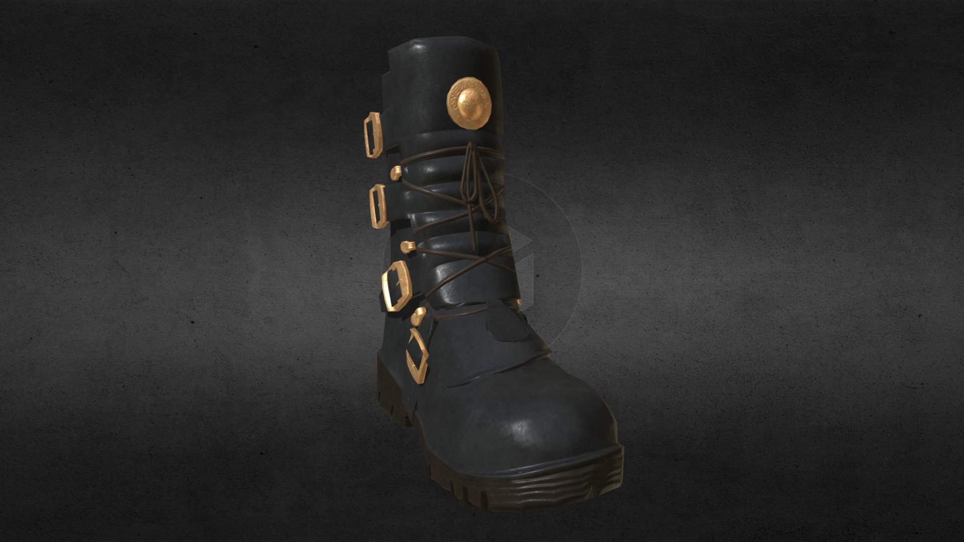 A boot that would be used in a handheld console such as the Nintendo 3DS PSVita - Low Boot - 3D model by Mary Williams (@MaryWilliams) 3d model