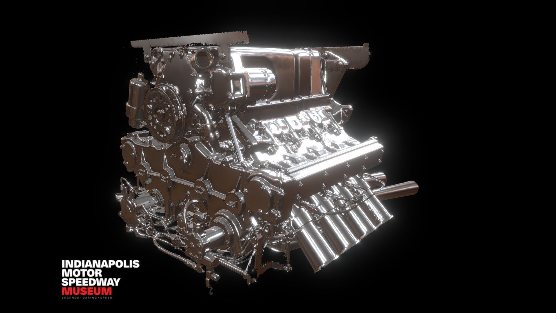 Ford 4 Cam Engine, is a raw scan file that was captured using a Creaform Scanner.

For more information visit: https://indyracingmuseum.org/ - Ford 4 Cam Engine - 3D model by Connections XR (@connectionsxr) 3d model
