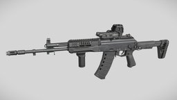 AK-12M2 rifle, kalashnikov, ak12, hardsurface, gun, gameready, noai, armareforger, ak12m1, ak12m2