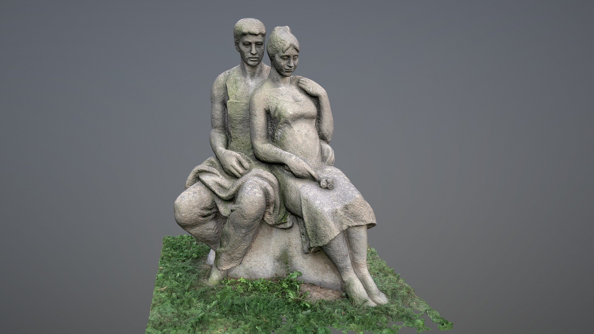 Married couple (Manželé) sculpture, public art sculpture statue object

Sculpture artist: Václav Kyselka (1960s)
@ Ústí nad Labem CZ, residential area • https://goo.gl/maps/j35Cp8jGgBmby1eA8 Aug 27 2019

Photogrammetry scan (24MP, 200+ photos) • https://pavelmatousek.cz - Married couple sculpture - 3D model by matousekfoto 3d model