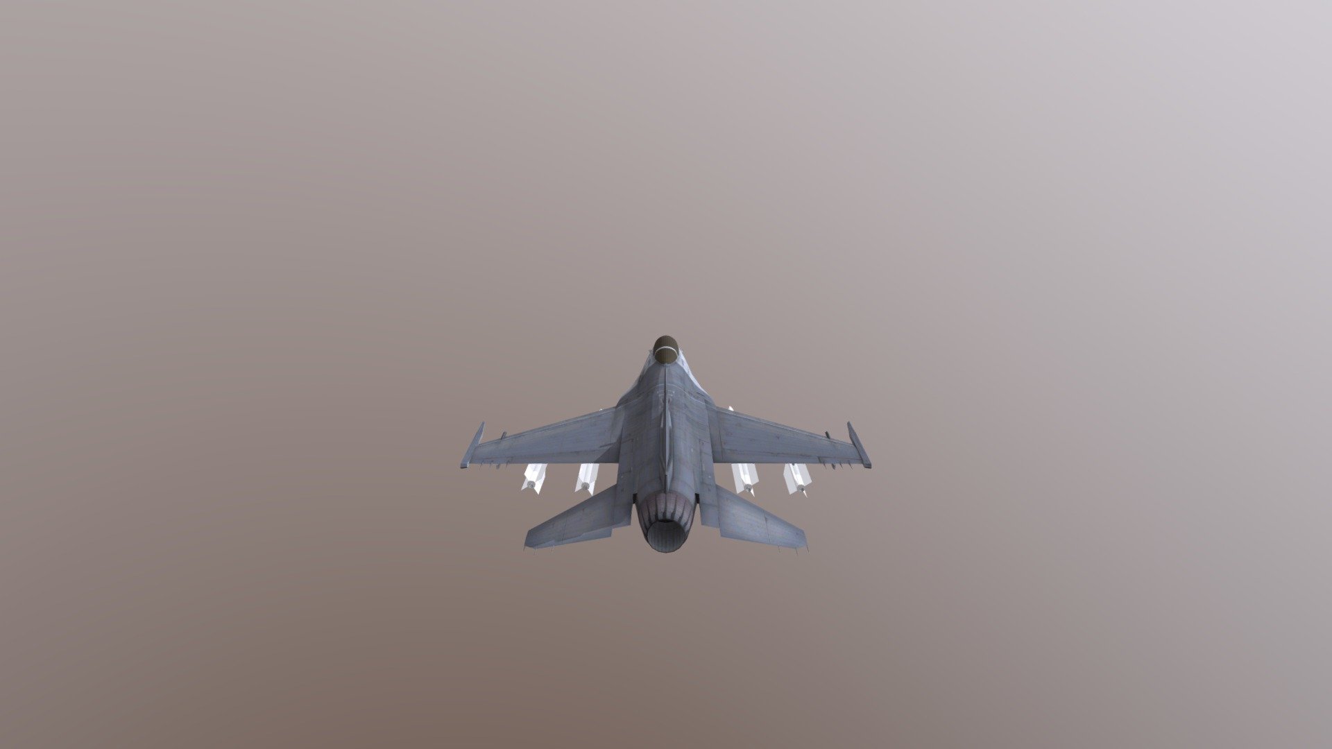 Modelo de F-16 complementado con misiles diseñados por mi - F-16 - 3D model by lilkremit 3d model