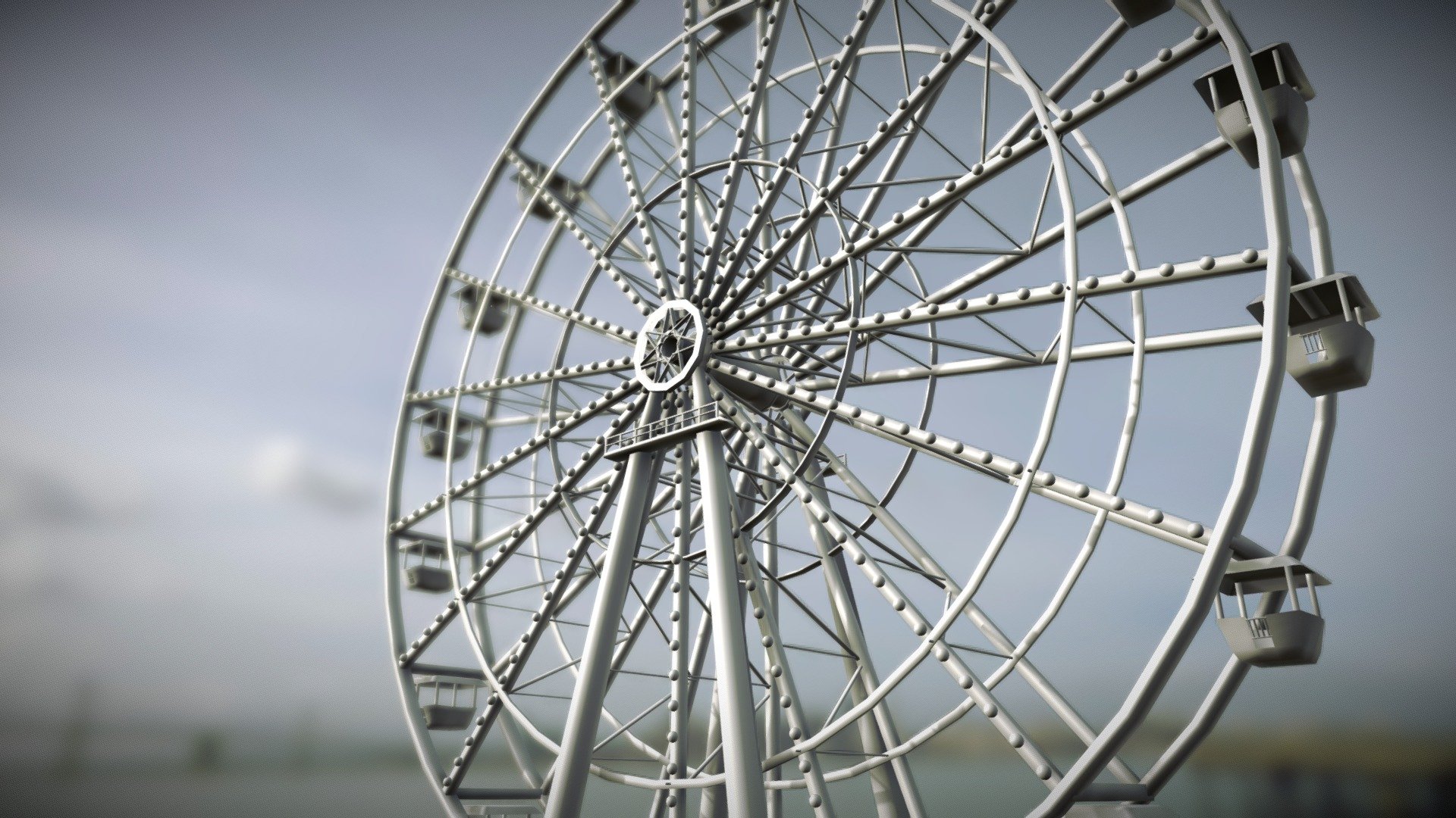 Ferris wheel model created using Houdini - Ferris Wheel - Download Free 3D model by kand8998 (@KaitlynAndrus) 3d model