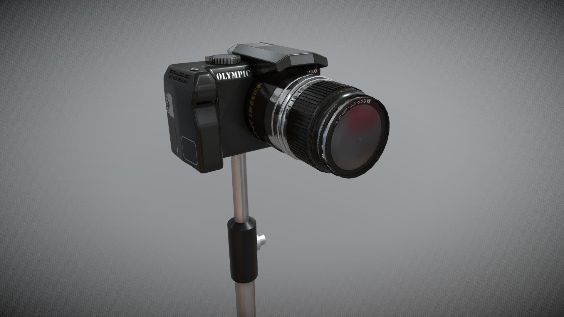 Game-ready Camera 3D model with a camera stand included, perfect for in game 3D photo and visual studios. 

Polygon count: 13,3 K

Texture size: 2048 * 2048 px

Texture formats: PNG and TGA

For any model related questions, please feel free to contact us, our team is happy to help!
 - Camera - Buy Royalty Free 3D model by Dexsoft Games (@dexsoft-games) 3d model