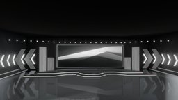 Virtual Event Stage Dark | Baked