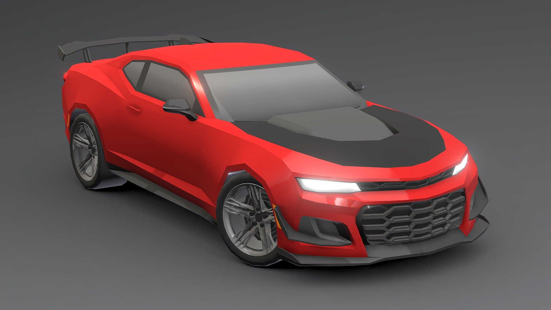 Chevrolet Camaro ZL1 2023 Low-poly 3D.





You can use these models in any game and project.




This model is made with order and precision.




The color of the body and wheels can be changed.




Separated parts (body. wheel).




Very low poly.




Average poly count: 15/000 Tris.




Texture size: 128/256 (PNG).




Number of textures: 2.




Number of materials: 3.




format: fbx, obj, 3d max.




 - Chevrolet Camaro ZL1 2023 Low-poly 3D - Buy Royalty Free 3D model by Sidra (@Sidramax) 3d model