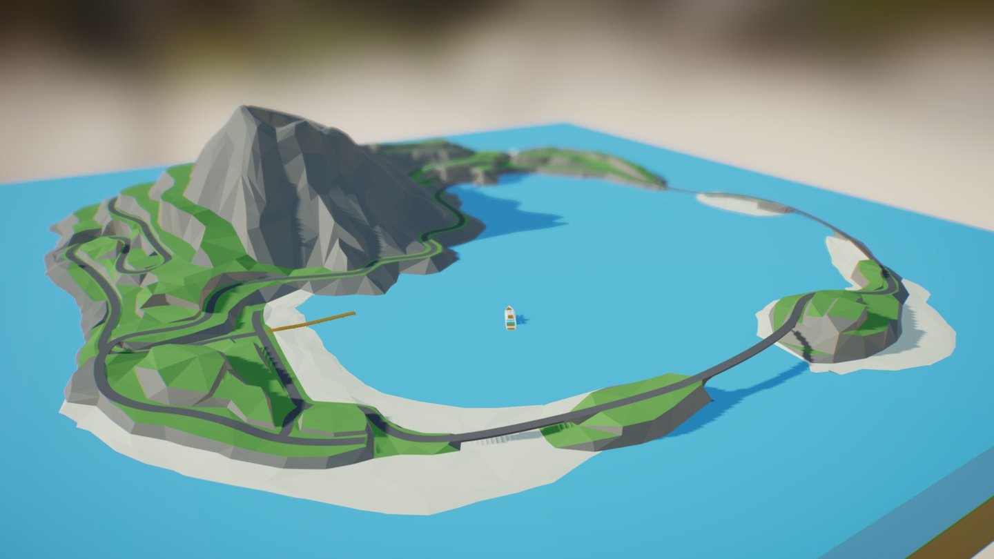 This Island was made for Playwest. A game company in the UK.
After I made 10 cars for them I was commisioned to create a island where those cars could race on and have fun doing so.
The island will be used by students to create new racing concepts :)
Stay tuned on my channel or playwest for updates 3d model
