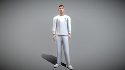 Male Nurse toon, boy, people, care, doctor, nurse, staff, young, worker, hospital, character, cartoon, low, poly, man, medical, male