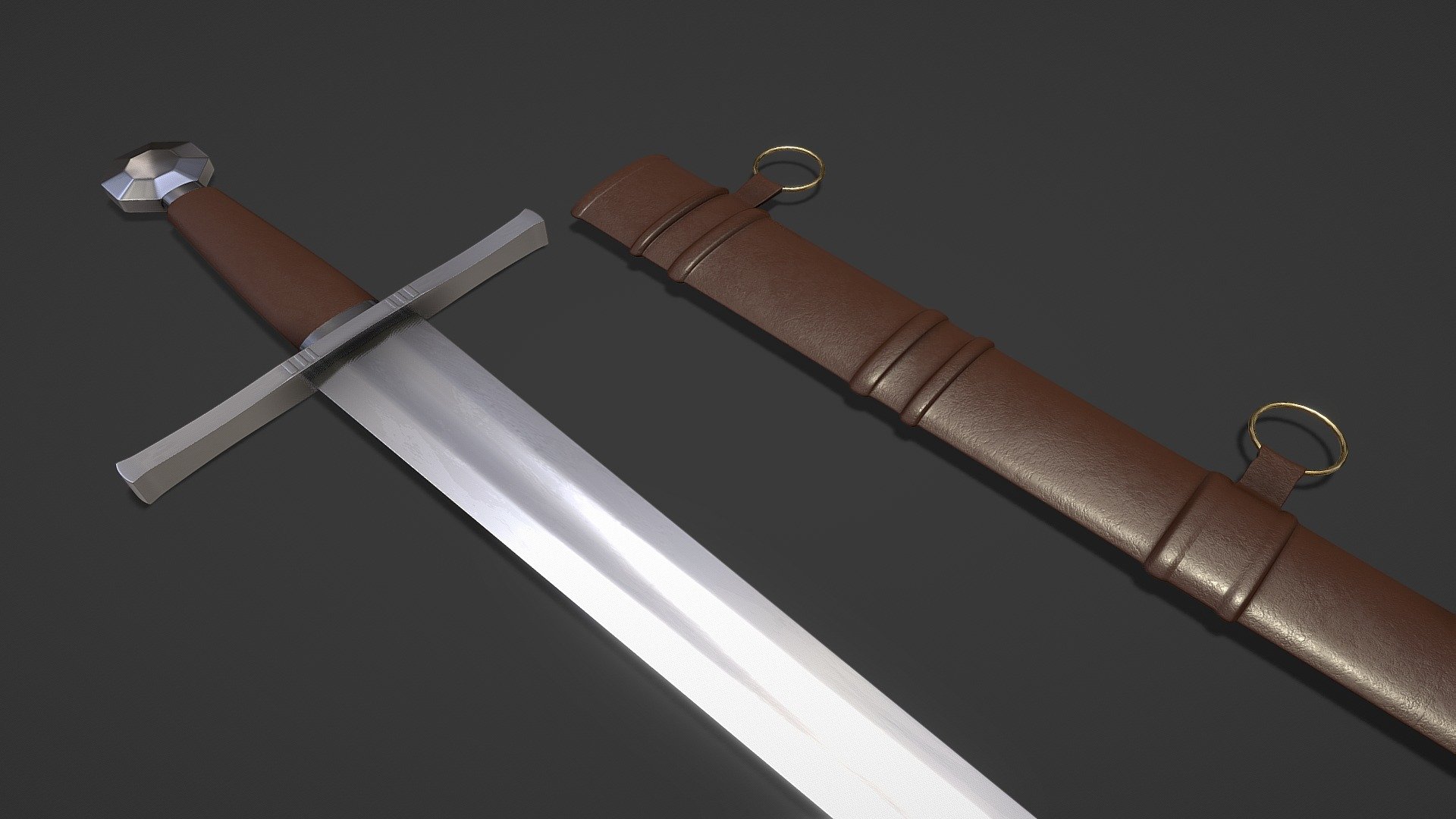 A medieval sword - Medieval Sword - 4K UHD - Buy Royalty Free 3D model by hidan1199 3d model
