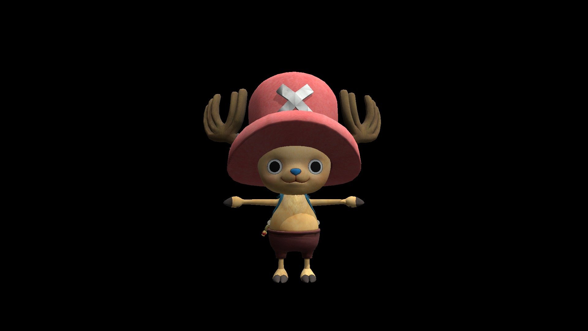i dont own this model c2a - One Piece Pirate Warriors  Tony Tony Chopper - Download Free 3D model by akennedy007 3d model