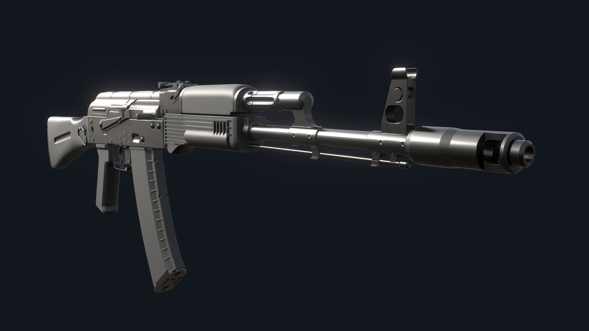 Made for bake..
I will be adding finished game ready project too
Made in blender in free time - AK74m - Highpoly - 3D model by toby98 3d model