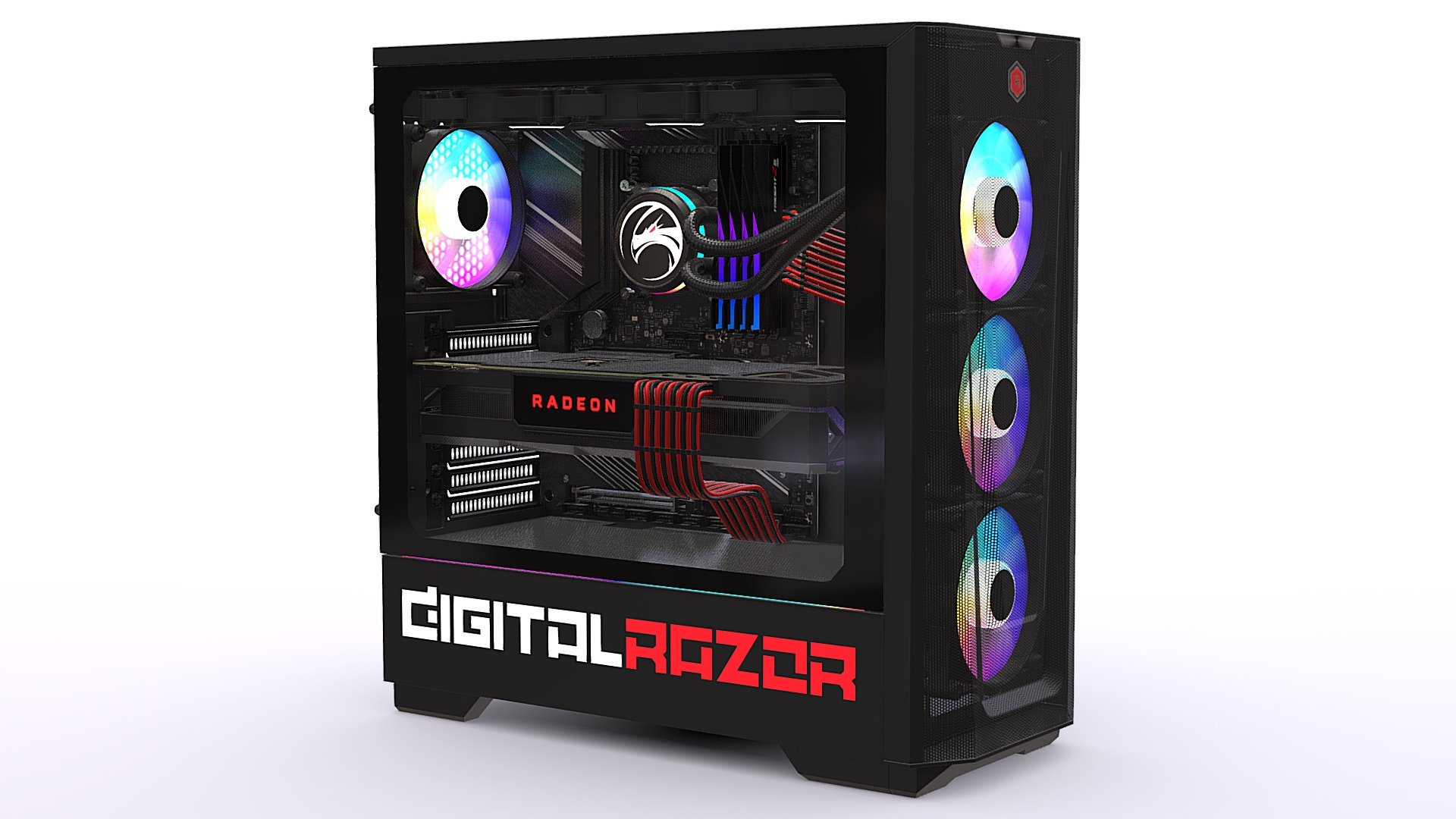 High-detailed 3d model of Gaming PC

Ready to use in any software

All logos can be easily removed or replaced with your own 3d model