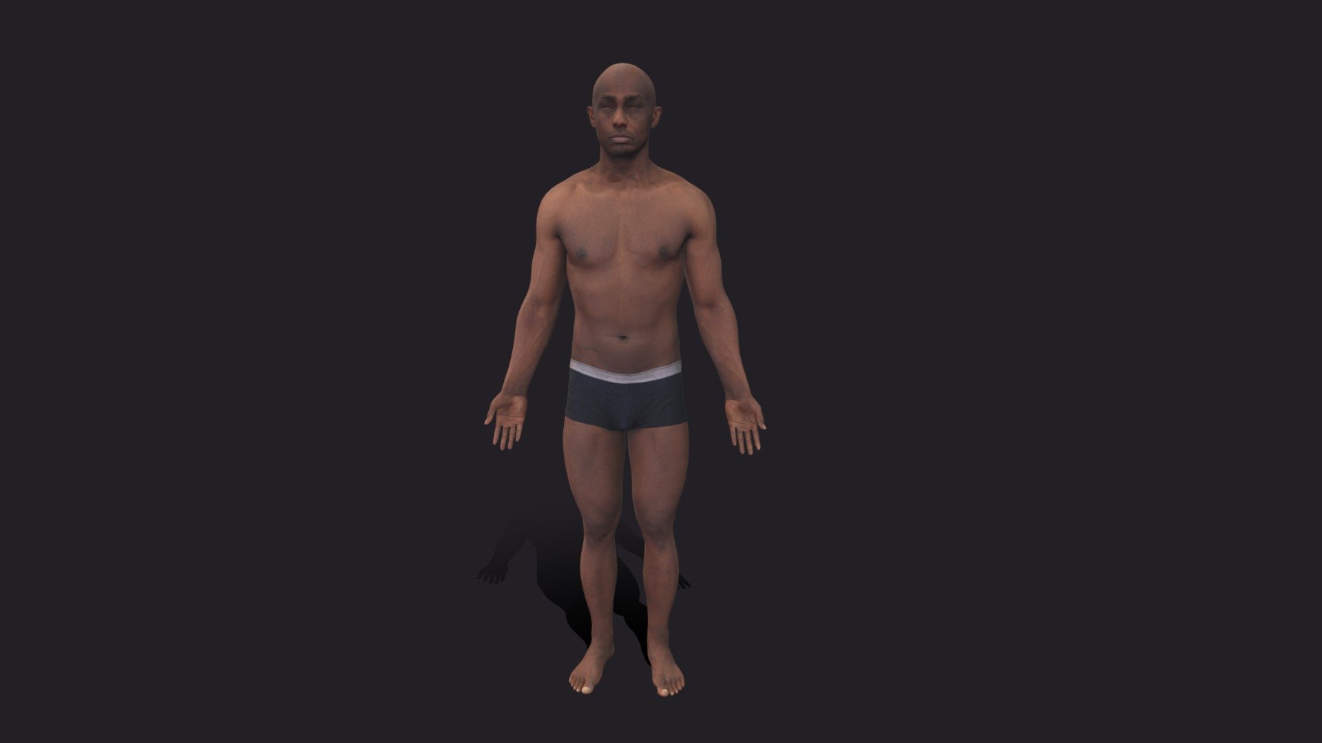 www.saanatomy.com - Black Skinny Male - Buy Royalty Free 3D model by SA Anatomy (@saanatomy) 3d model