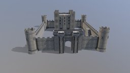 Celtic- Castle- Object castle, medieval, celtic, medieval-prop, fantasy